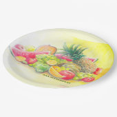 Assiettes En Carton Fruits heureux (Angle)