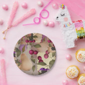 Assiettes En Carton Fruits, patchwork (Fête)