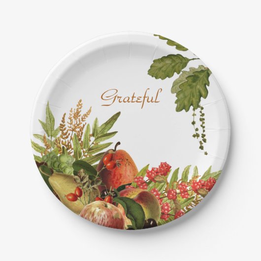 Assiettes En Carton Fruits sur plaques de papier (Devant)