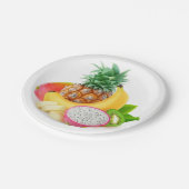 Assiettes En Carton Fruits tropicaux (Angle)