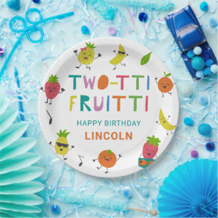 Assiettes En Carton Fruitti Tutti Anniversaire Fruits cuits sur mesure