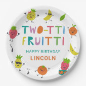 Assiettes En Carton Fruitti Tutti Anniversaire Fruits cuits sur mesure (Devant)