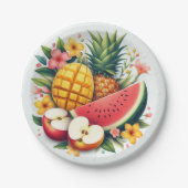 Assiettes En Carton "Fruity Fiesta : Plaques de papier en tranches de (Devant)