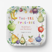 Assiettes En Carton Frutti deux tti Dancing Fruits 2e fête d'anniversa (Recto)