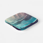 Assiettes En Carton FSF Futuration City 1 (Angulaire)