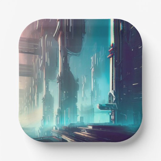 Assiettes En Carton FSF Futuration City 1 (Recto)