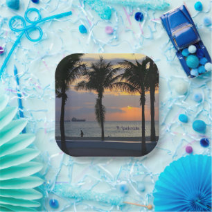 Assiettes En Carton Ft. Lauderdale Sunrise