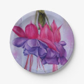 ASSIETTES EN CARTON FUCHSIA ROSE ET PURPLE (Devant)