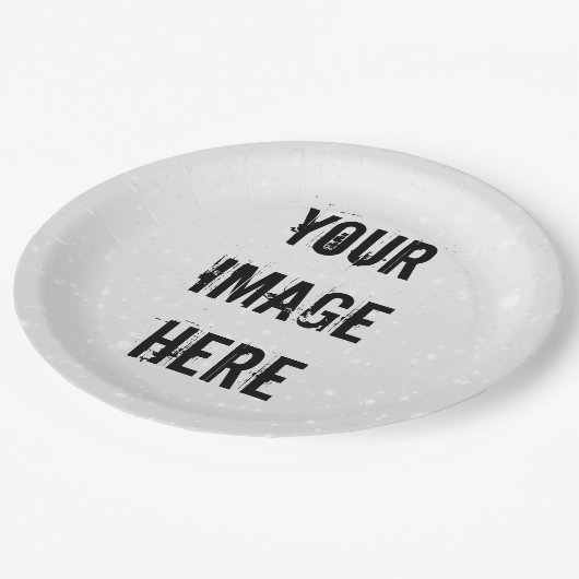 Assiettes En Carton Fully Customizable Paper Plate (Angle)