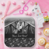 Assiettes En Carton Fun 50ème anniversaire fête Monogramme personnalis (Fête)