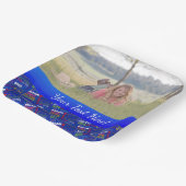 Assiettes En Carton Fun 60ème anniversaire fête Monogramme personnalis (Angulaire)