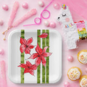 ASSIETTES EN CARTON FUN AND FESTIVE SQUARE PAPER PLATE (Fête)