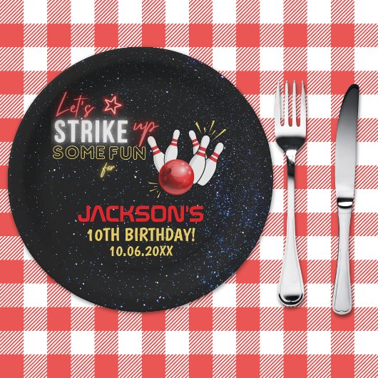 Assiettes En Carton Fun Bowling party for Kids