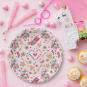 Assiettes En Carton Fun Christmas Cookies and Candies    (Fête)
