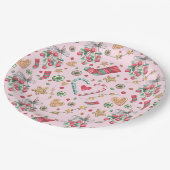 Assiettes En Carton Fun Christmas Cookies and Candies    (Angle)