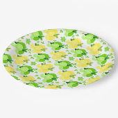 Assiettes En Carton Fun citron citron motif (Angle)