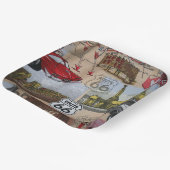 Assiettes En Carton Fun Colorful Route 66 Collage Motif (Angulaire)