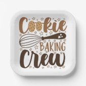 Assiettes En Carton Fun Cookie Baking Creative (Recto)