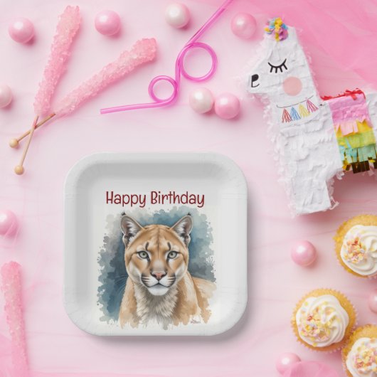 Assiettes En Carton Fun Cougar Over the Hill Anniversaire (Fête)
