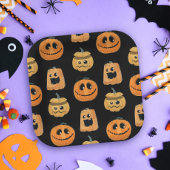 Assiettes En Carton Fun Cute Citrouille Motif Halloween Party