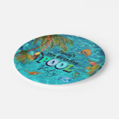 Assiettes En Carton Fun de piscine d'été | Anniversaire (Angle)