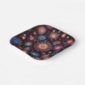 Assiettes En Carton Fun Fireworks (Angulaire)