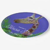 Assiettes En Carton Fun funky coloré Giraffe Baby shower (Angle)