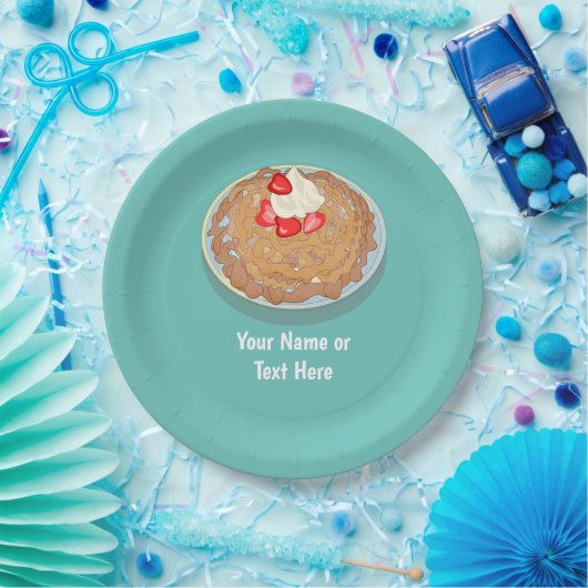 Assiettes En Carton Fun Funnel Cake - Fairground Thème - événement per (Fête)