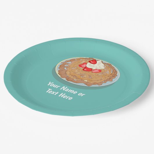 Assiettes En Carton Fun Funnel Cake - Fairground Thème - événement per (Angle)