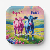 Assiettes En Carton Fun Heifer ou Bull Genre Revela (Recto)