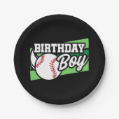 Assiettes En Carton Fun Kids Baseball Party Home Run Birthday Boy (Devant)