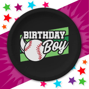 Assiettes En Carton Fun Kids Baseball Party Home Run Birthday Boy