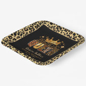 Assiettes En Carton Fun Leopard Anniversaire Reine Cinquante Anniversa (Angulaire)