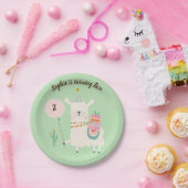 Assiettes En Carton Fun Llama Fun Lime Green fête d'anniversaire (Fête)