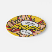 Assiettes En Carton Fun Moderne Prêt à POP Baby shower (Angle)