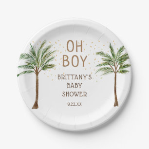 Assiettes En Carton Fun Oh Boy Jungle Baby shower Safari