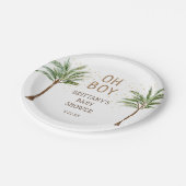 Assiettes En Carton Fun Oh Boy Jungle Baby shower Safari (Angle)