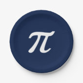 Assiettes En Carton Fun Pi Nerdy Geeky Funny Party Pie Plaques papier (Devant)