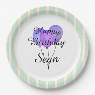 Assiettes En Carton "Fun Prints"_Balloons-Party-Monogrammes-Anniversai