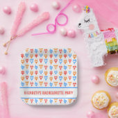 Assiettes En Carton Fun Swimsuit Pool Party Personnalisé Bachelorette (Fête)