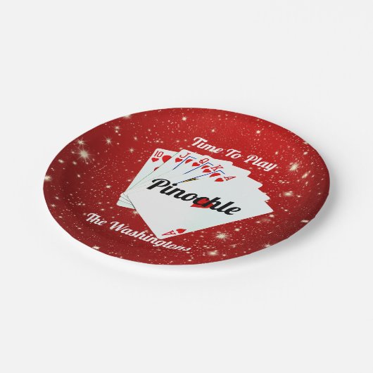 Assiettes En Carton Fun Time to Play Pinochle    (Angle)