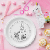 Assiettes En Carton Fun Wedding Day Wedding Réception (Fête)