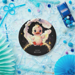 Assiettes En Carton Fun Whimsical Canard Anniversaire