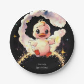 Assiettes En Carton Fun Whimsical Canard Anniversaire (Devant)