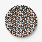 Assiettes En Carton Fun Wild Cheetah Motif Jungle fête d'anniversaire (Devant)