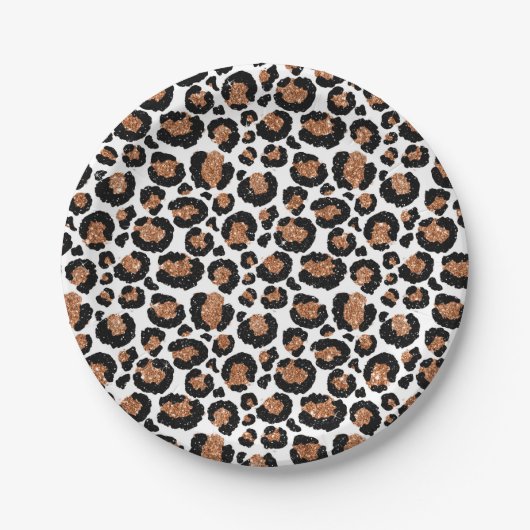 Assiettes En Carton Fun Wild Cheetah Motif Jungle fête d'anniversaire (Devant)