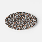 Assiettes En Carton Fun Wild Cheetah Motif Jungle fête d'anniversaire (Angle)