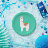 Assiettes En Carton Funky Alpaca llama drame animal mignon (Fête)