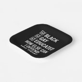 Assiettes En Carton Funky Black Gay pride Support Droits LGBTQ (Angulaire)