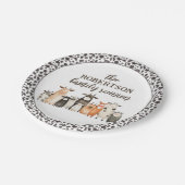 Assiettes En Carton Funky Cow Imprimer Pays Famille Réunion (Angle)